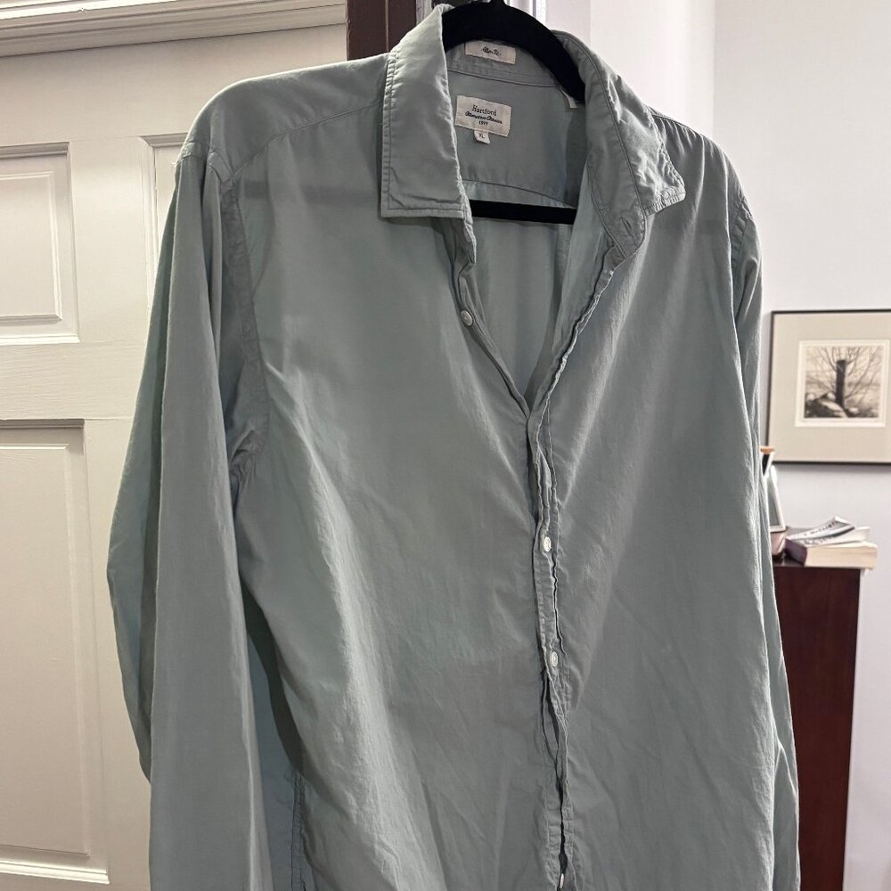 Hartford Linen Shirt - Light Blue - XL